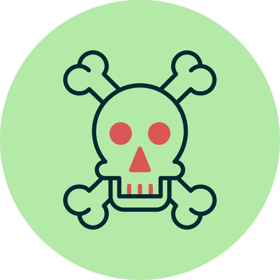 Skull And Bones Vector Icon