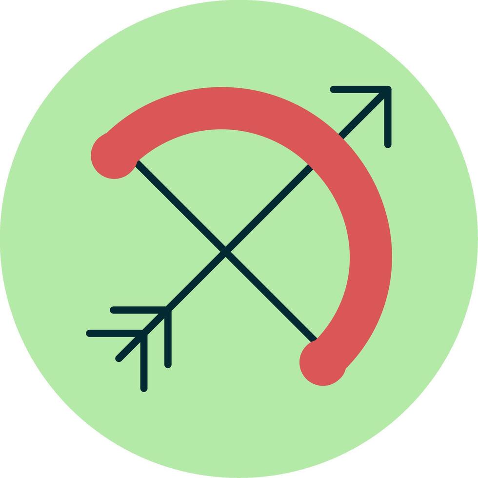 Bow And Arrow Vector Icon