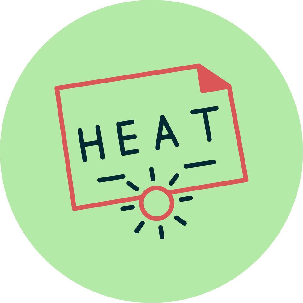 icono de vector de calor