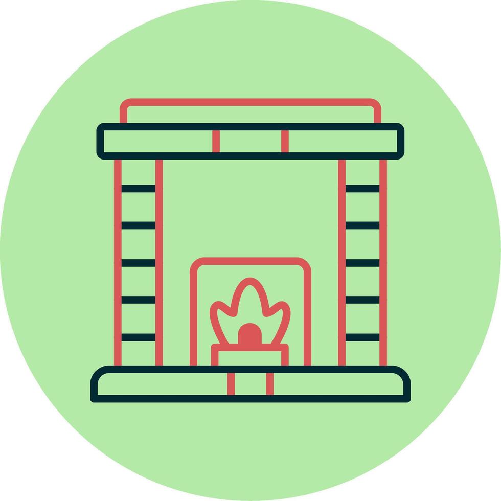 Fireplace Vector Icon