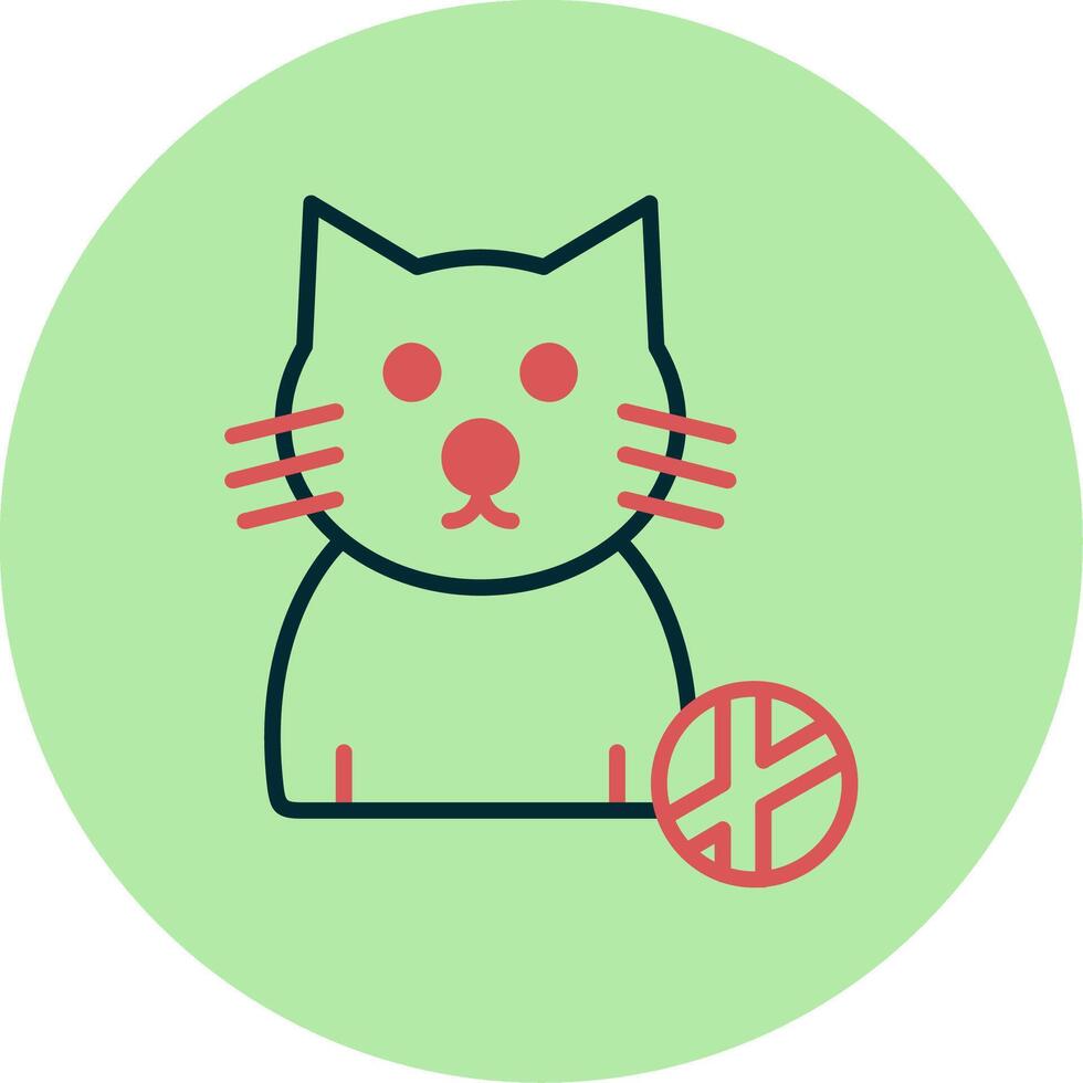 icono de vector de gato