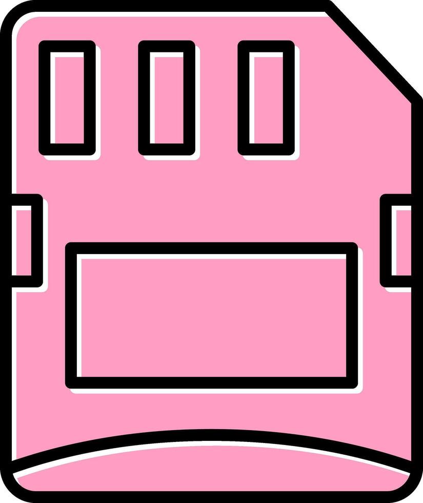 Micro sd card Vector Icon