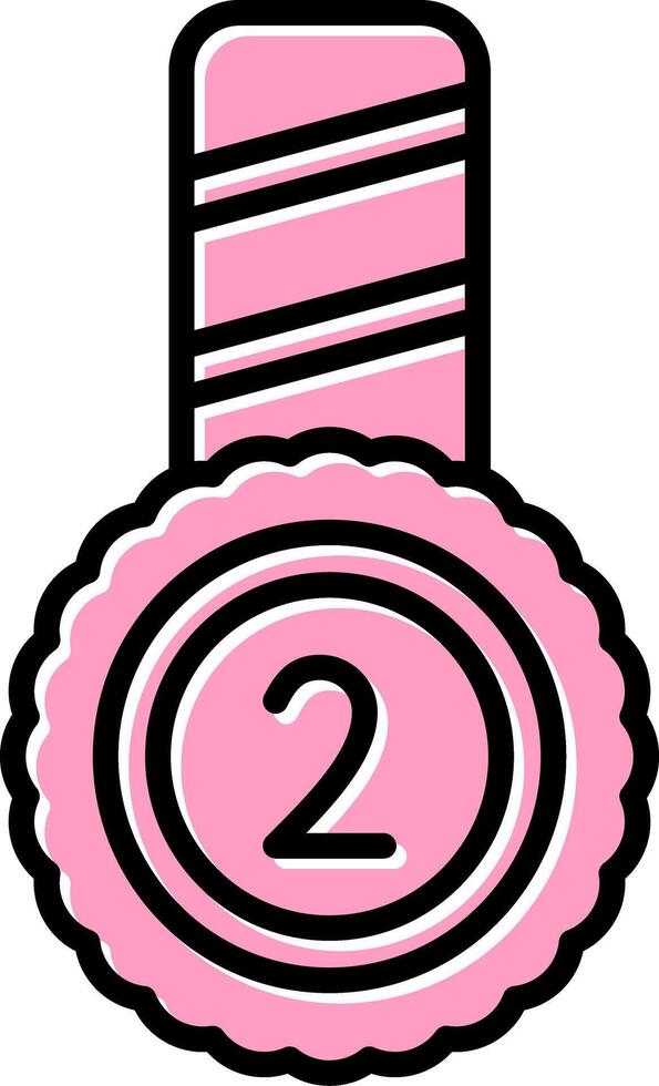 Second Place Vector Icon