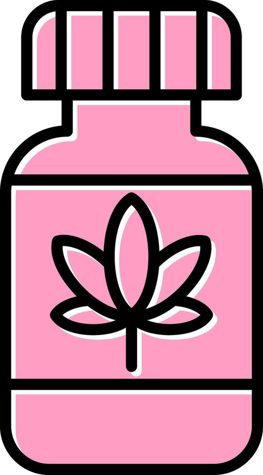 Cannabis oil Vector Icon