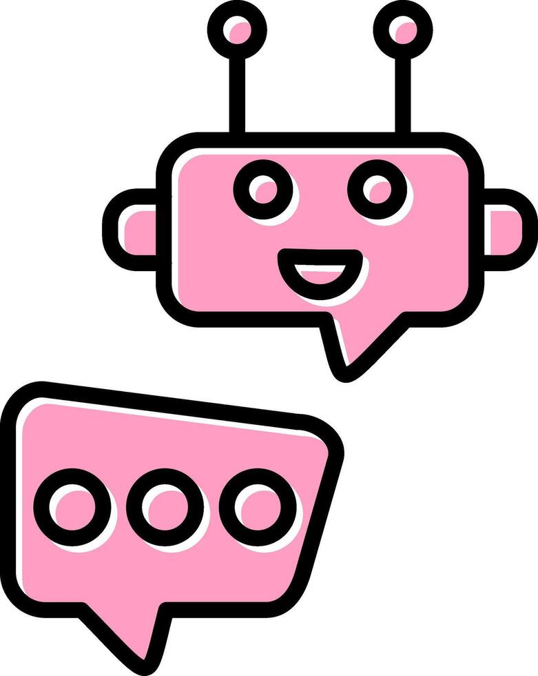 Robot Chat Vector Icon