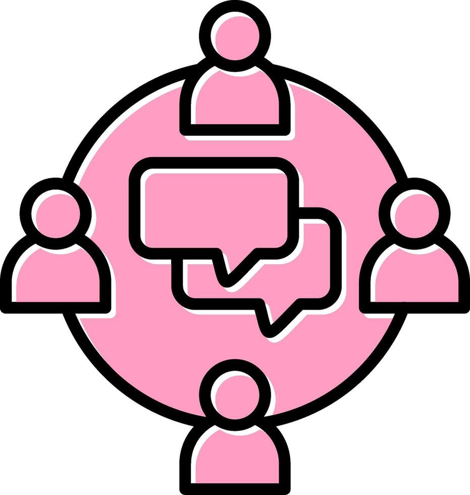 Group Chat Vector Icon