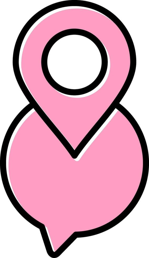 Chat Pin Vector Icon