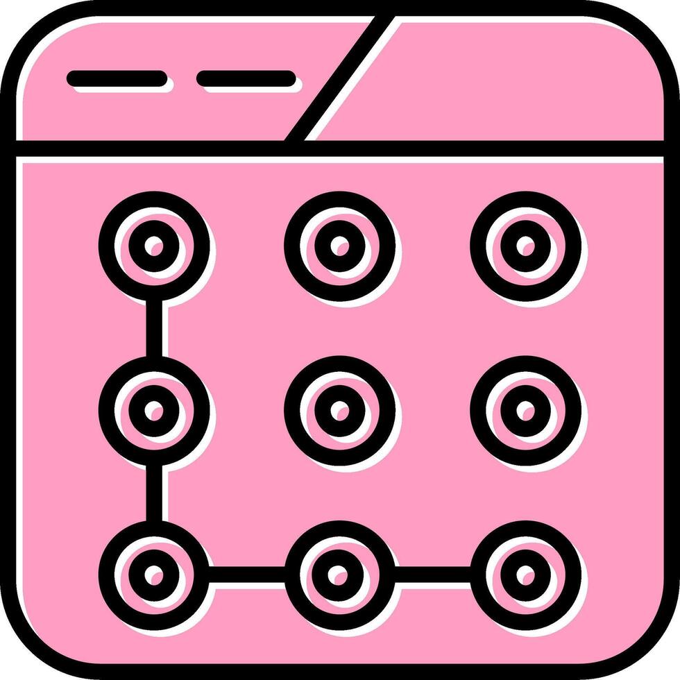 Lock Pattern Vector Icon