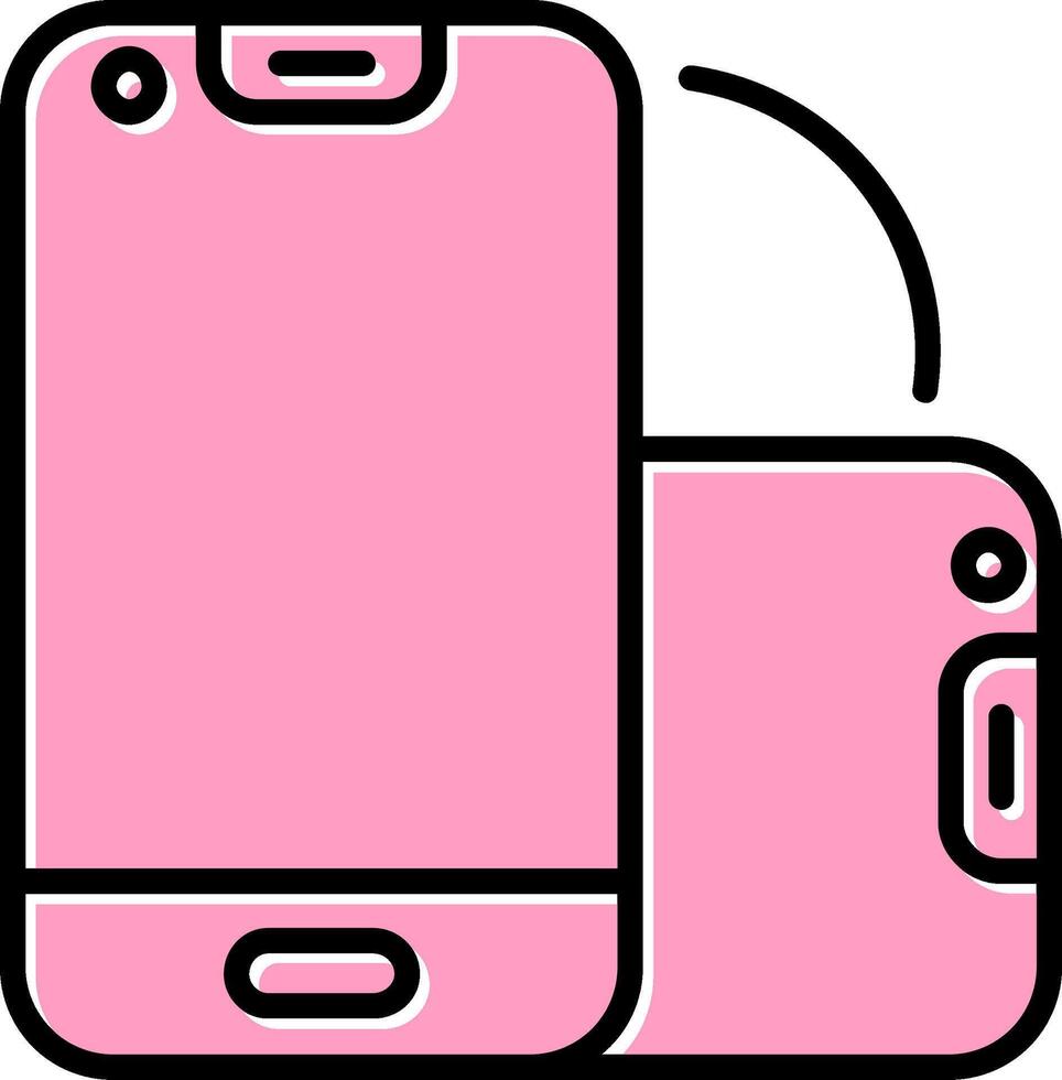 Foldable Smartphone Vector Icon