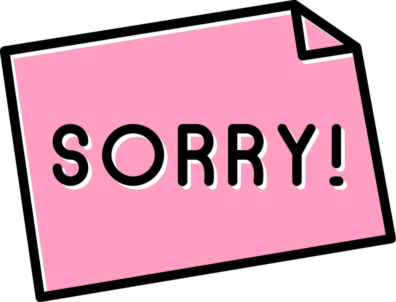Sorry Vector Icon