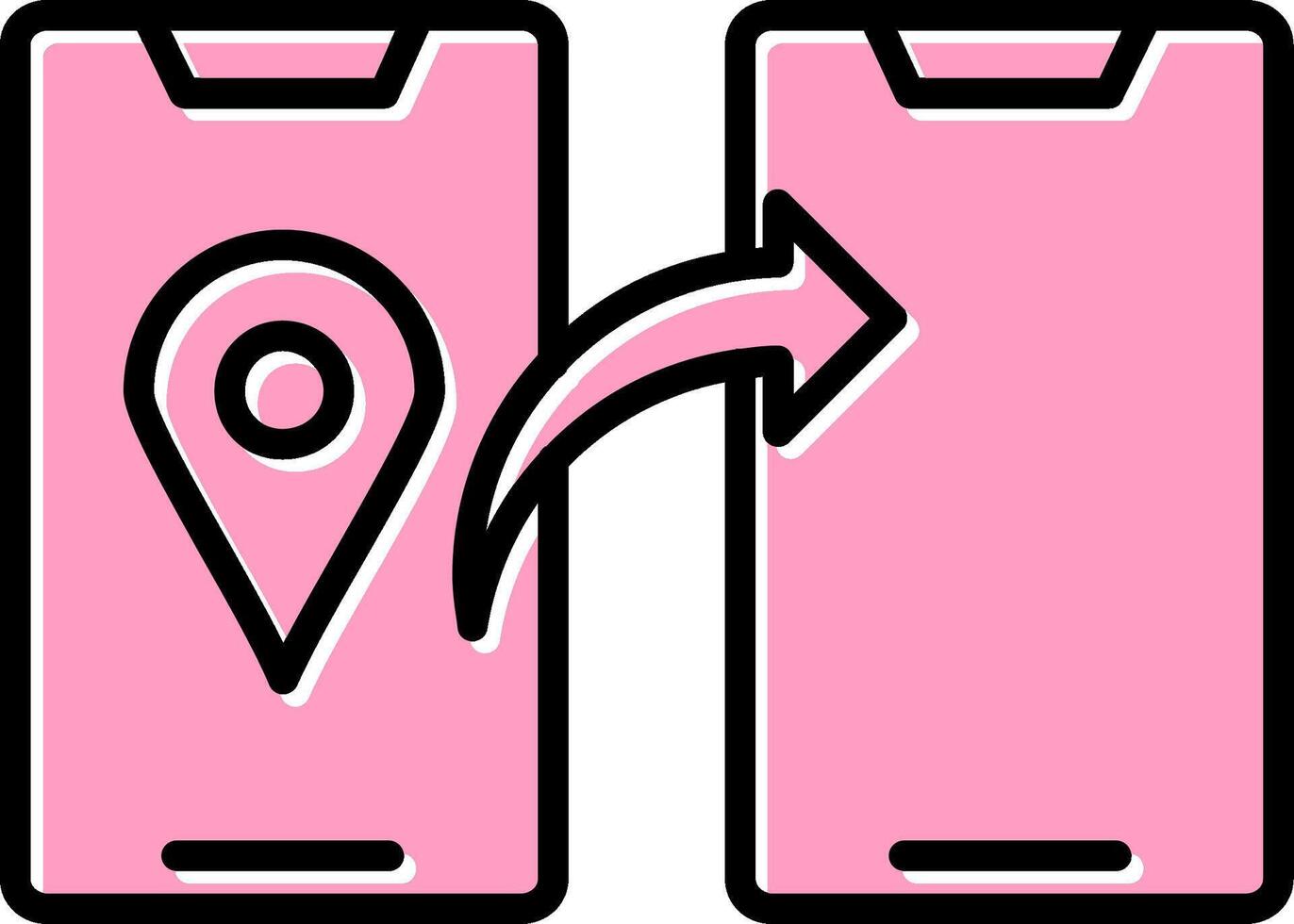 Share Location Vector Icon