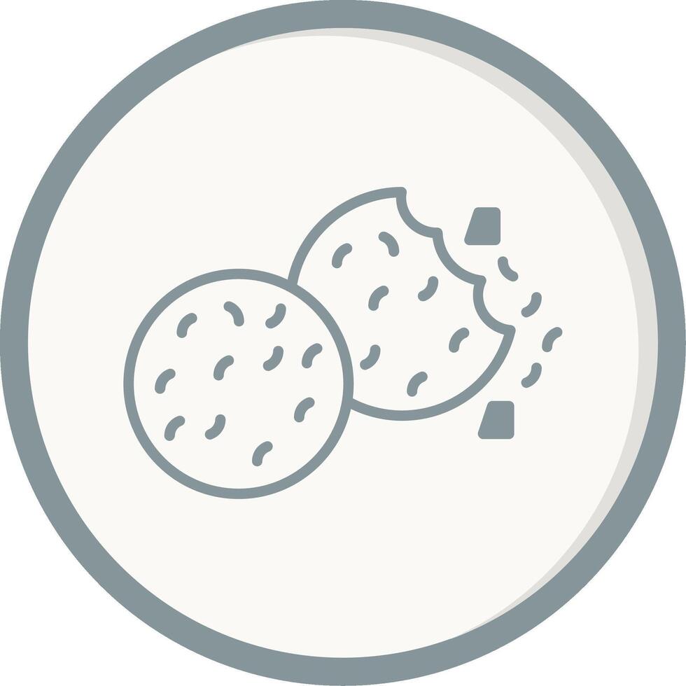 icono de vector de galletas