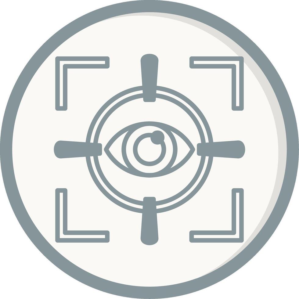 icono de vector de exploración ocular