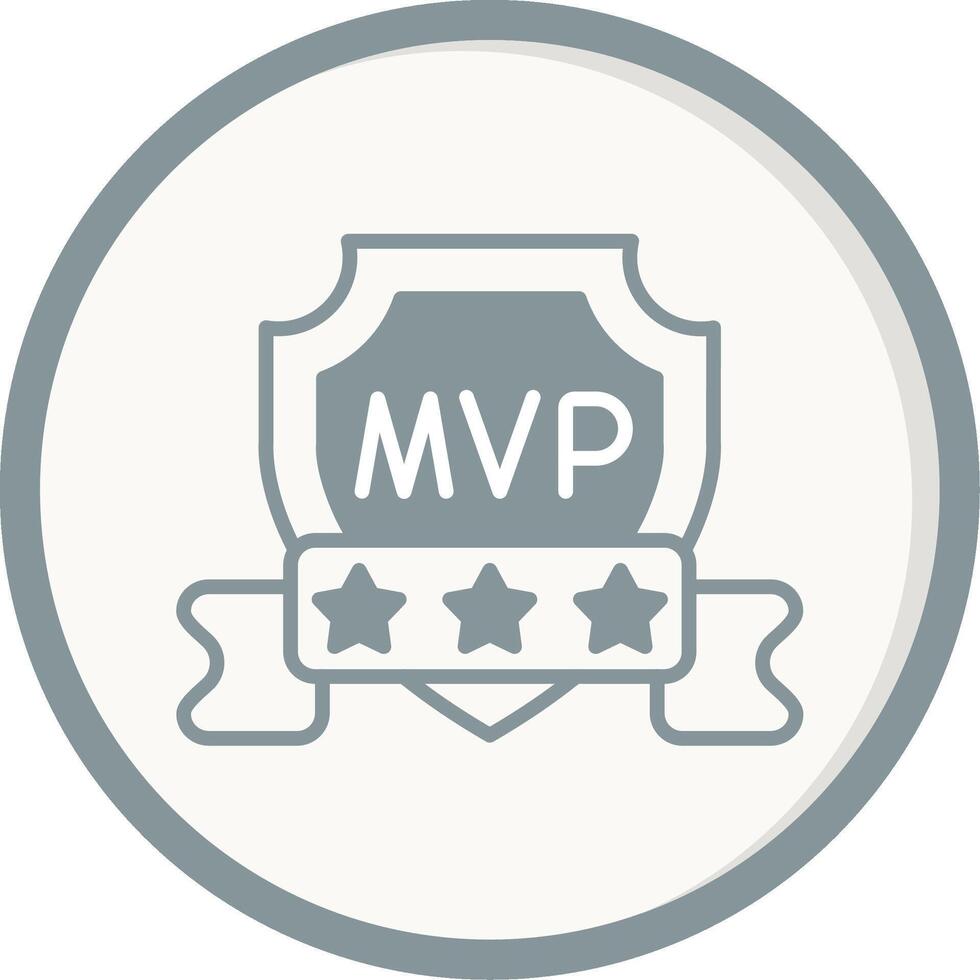 icono de vector de mvp