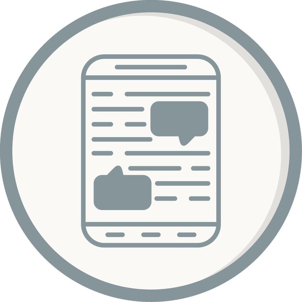 Mobile Chat Vector Icon