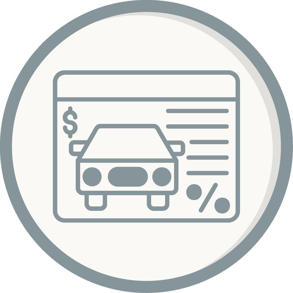 Car Loan Vector Icon