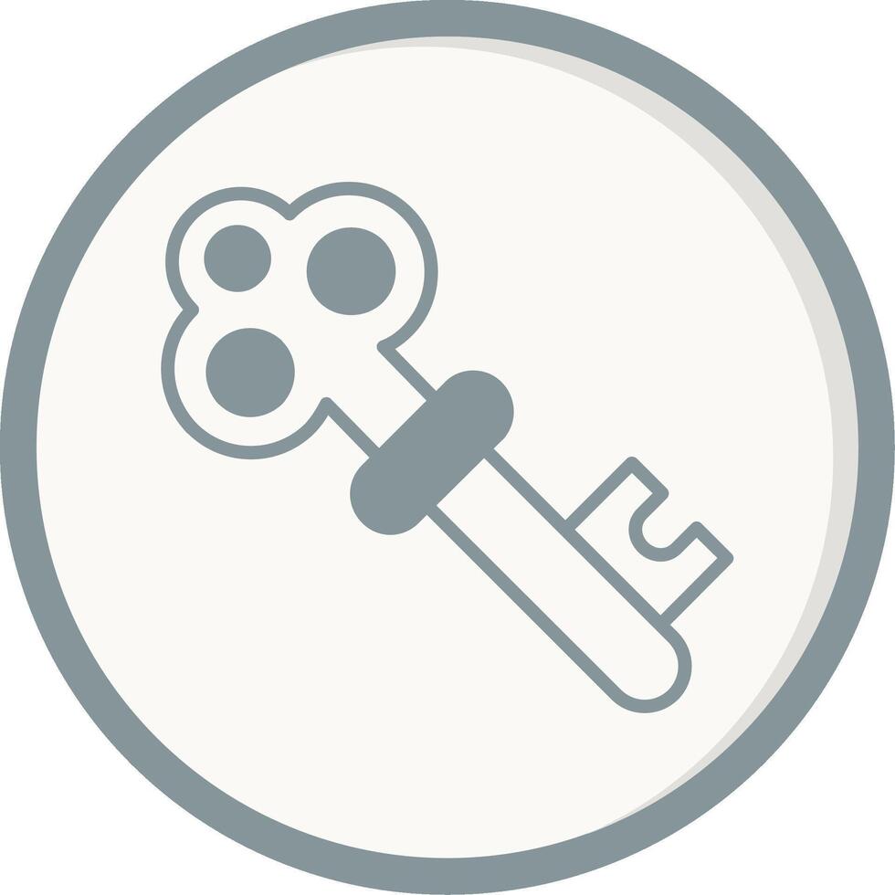 Old Key Vector Icon