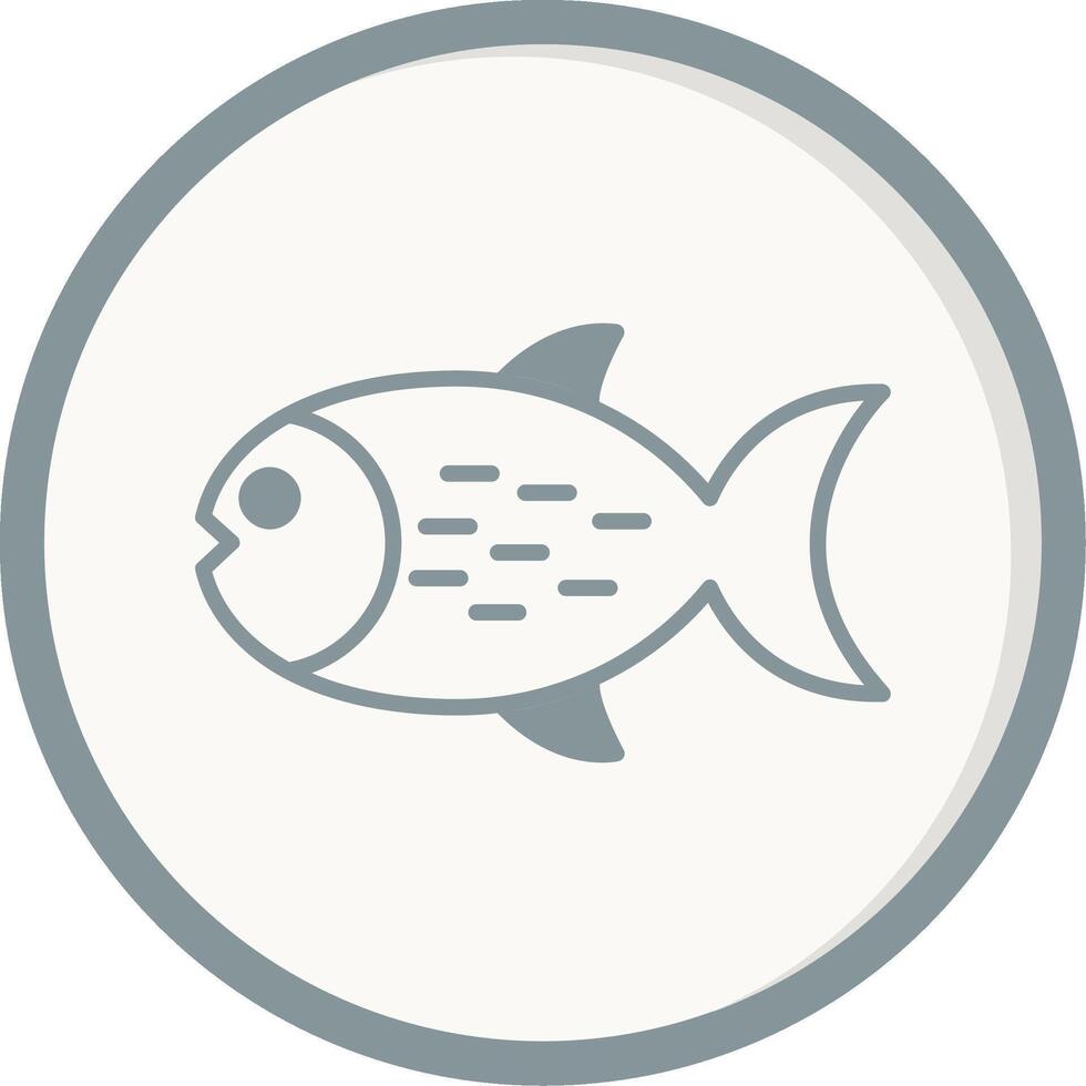 icono de vector de pescado