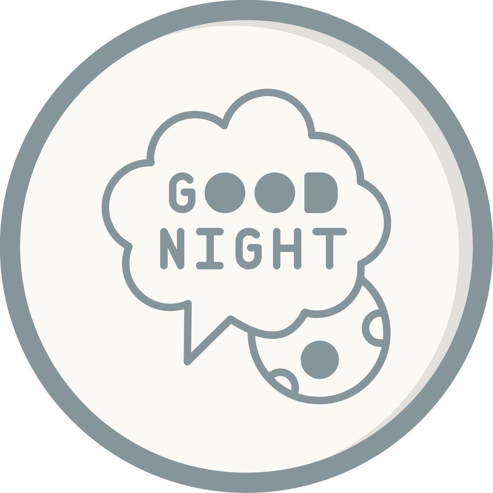 Good Night Vector Icon