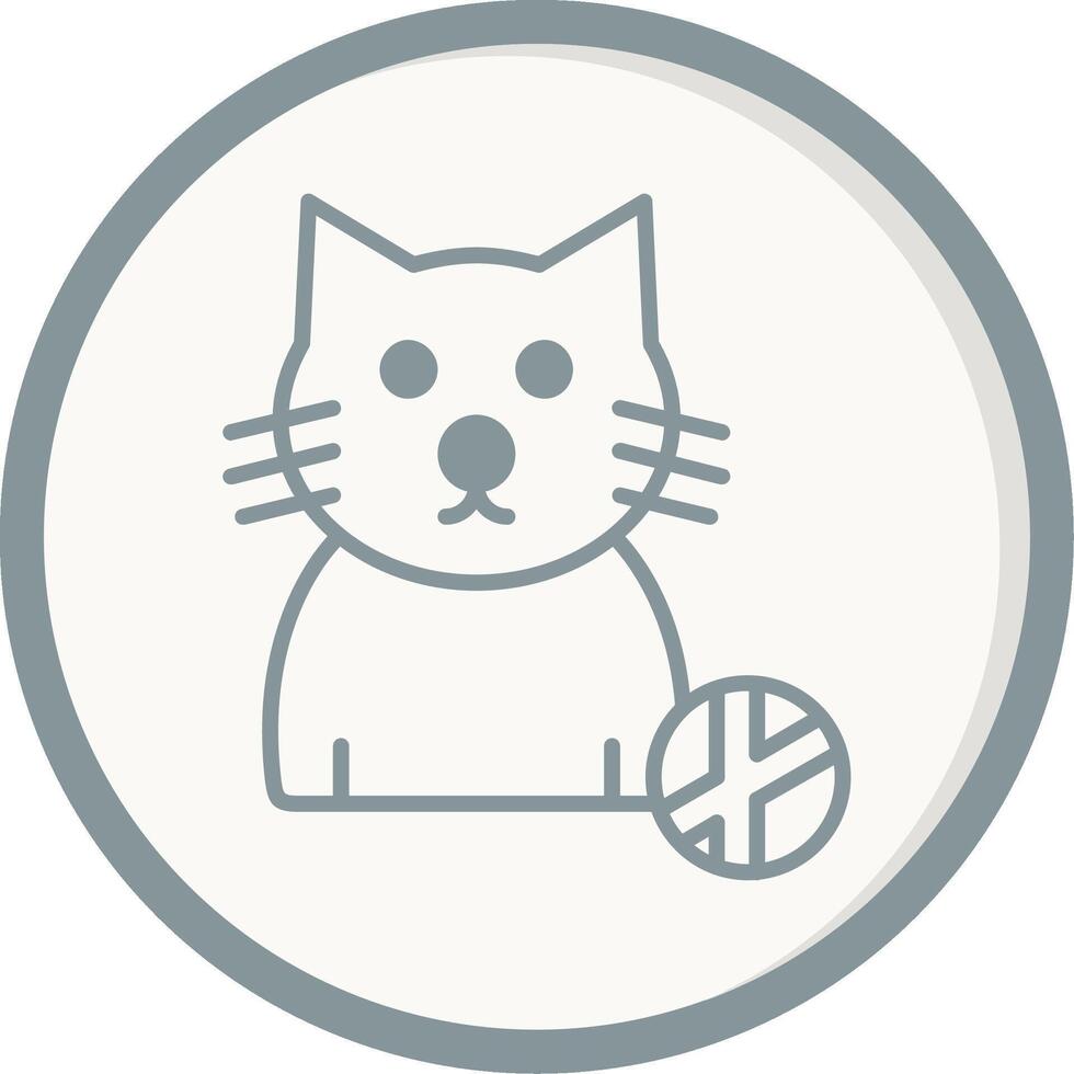 icono de vector de gato