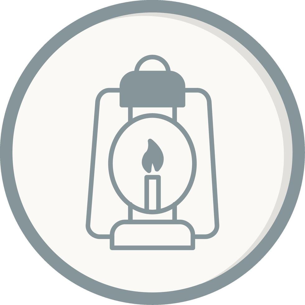 Oil Lamp Vector Icon