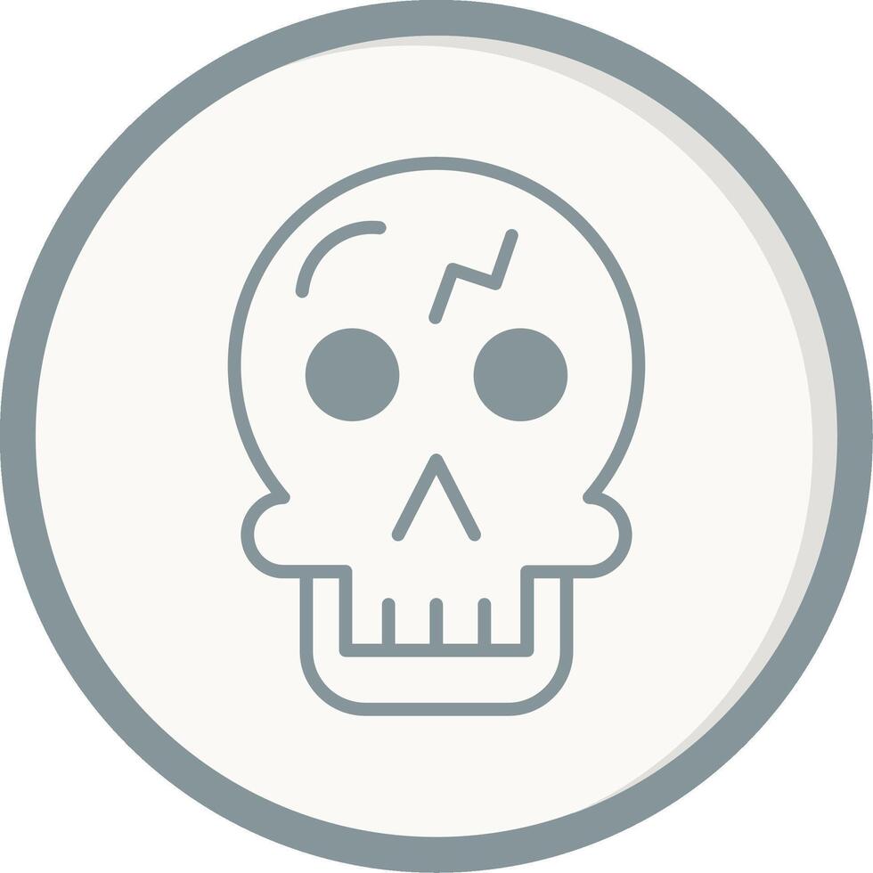 icono de vector de calavera