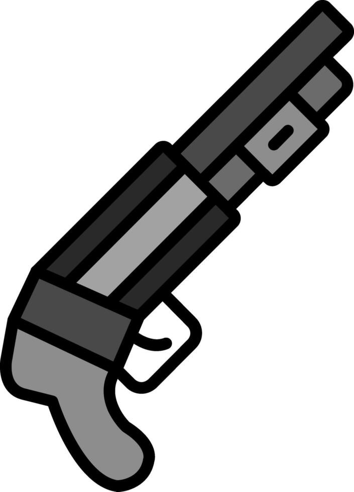 corto pistola vector icono