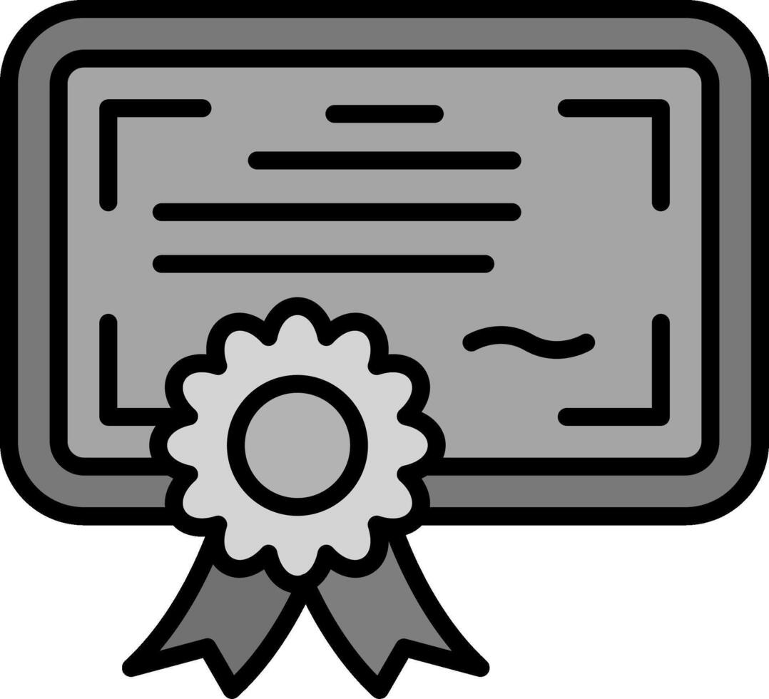 icono de vector de certificado