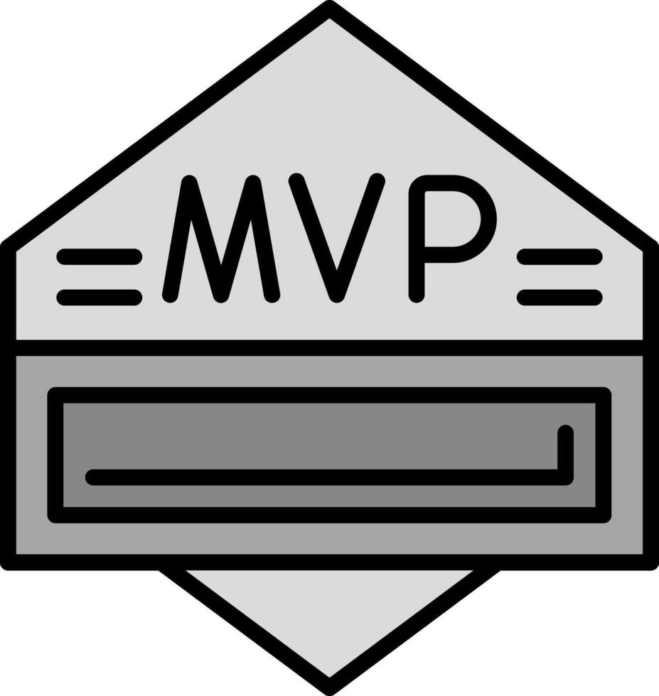 icono de vector de mvp