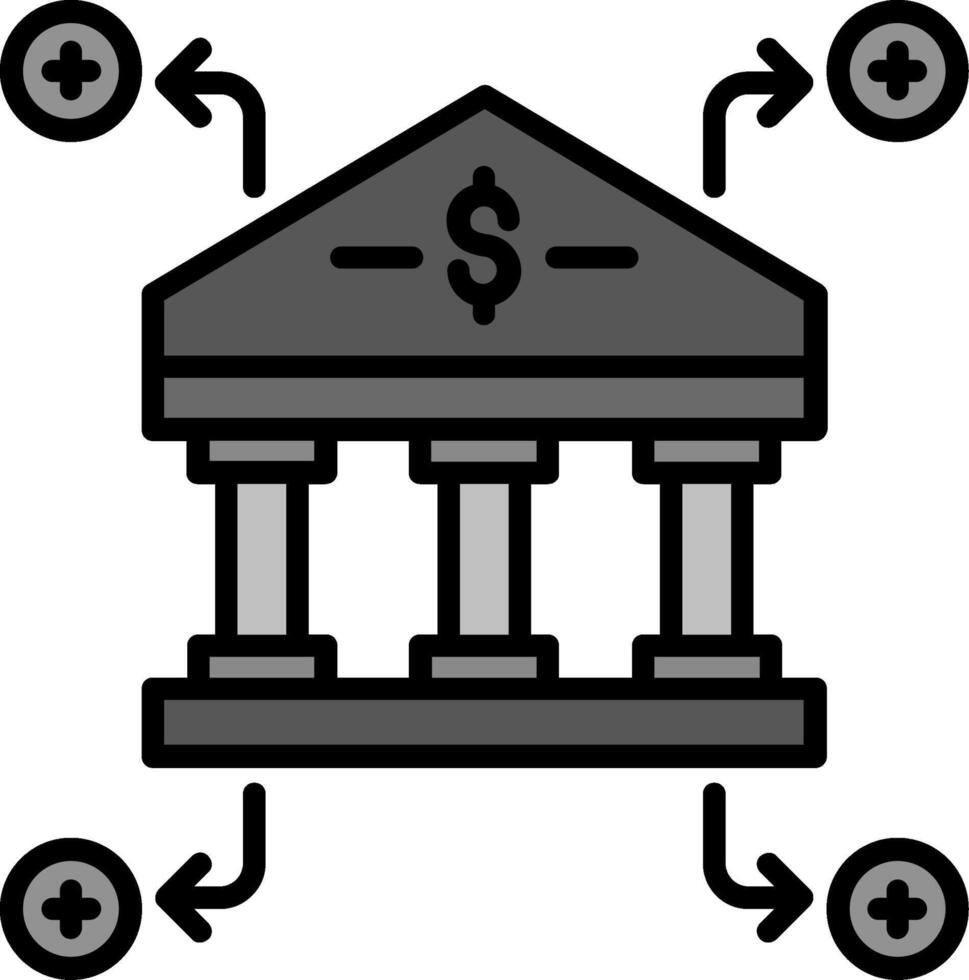 icono de vector de banco