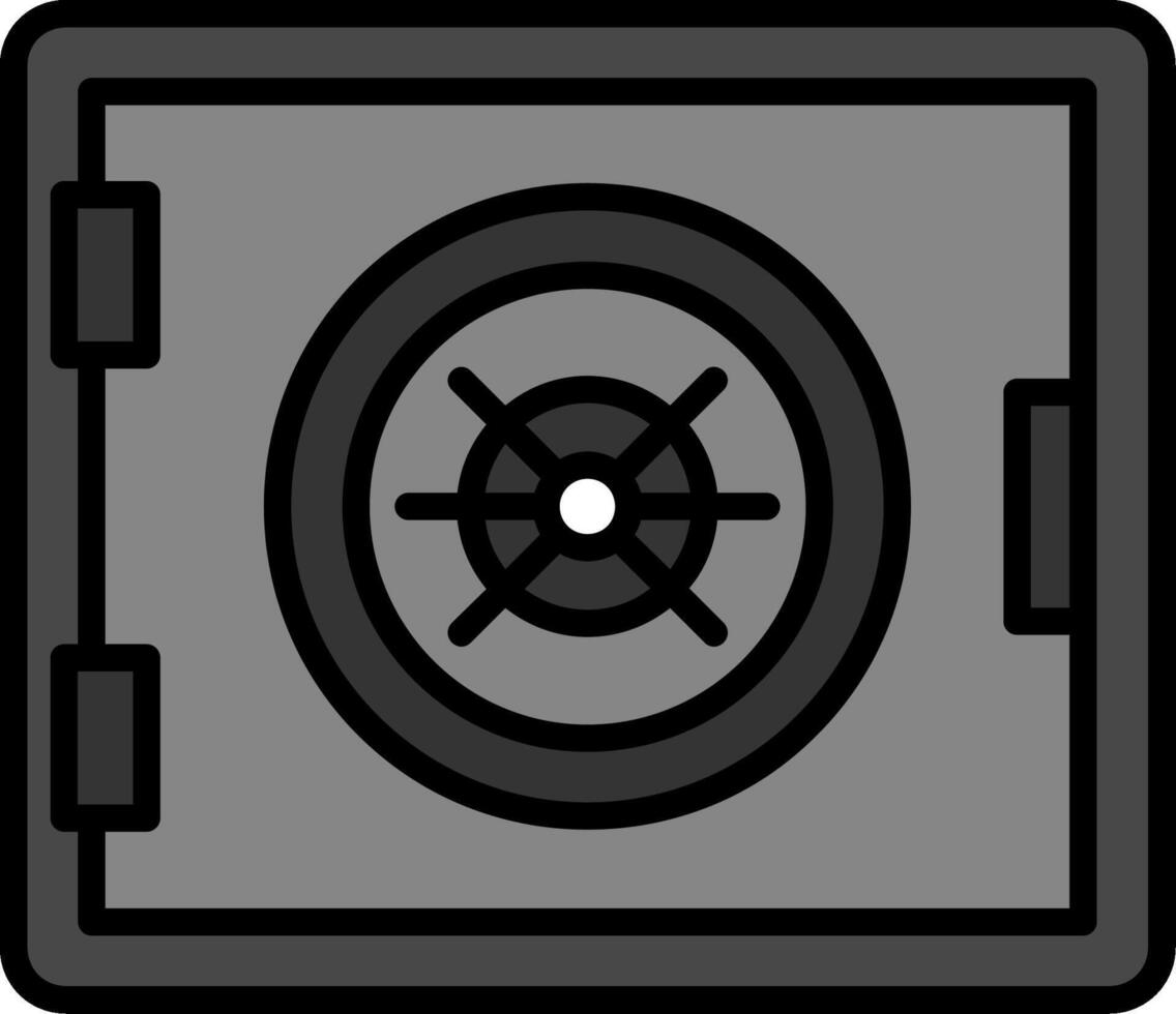 icono de vector de caja fuerte