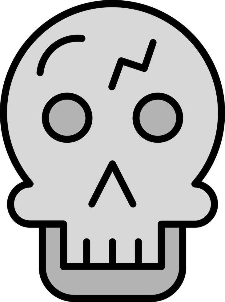 icono de vector de calavera