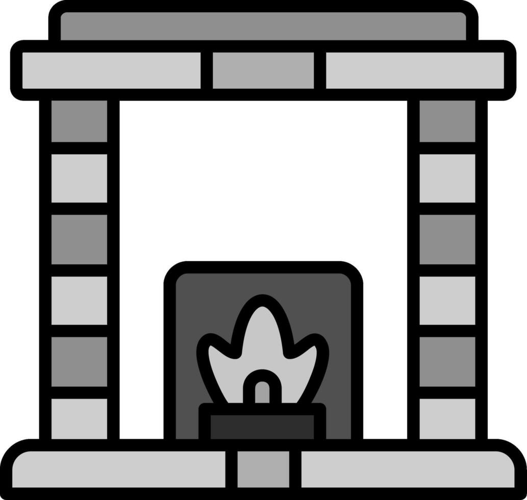 Fireplace Vector Icon