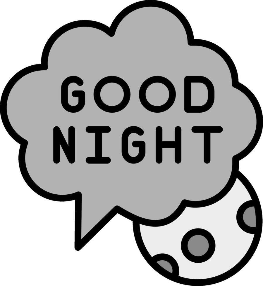 Good Night Vector Icon