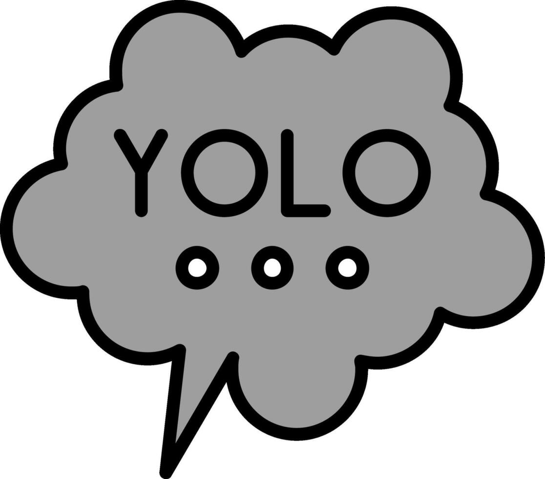 yolo vector icono