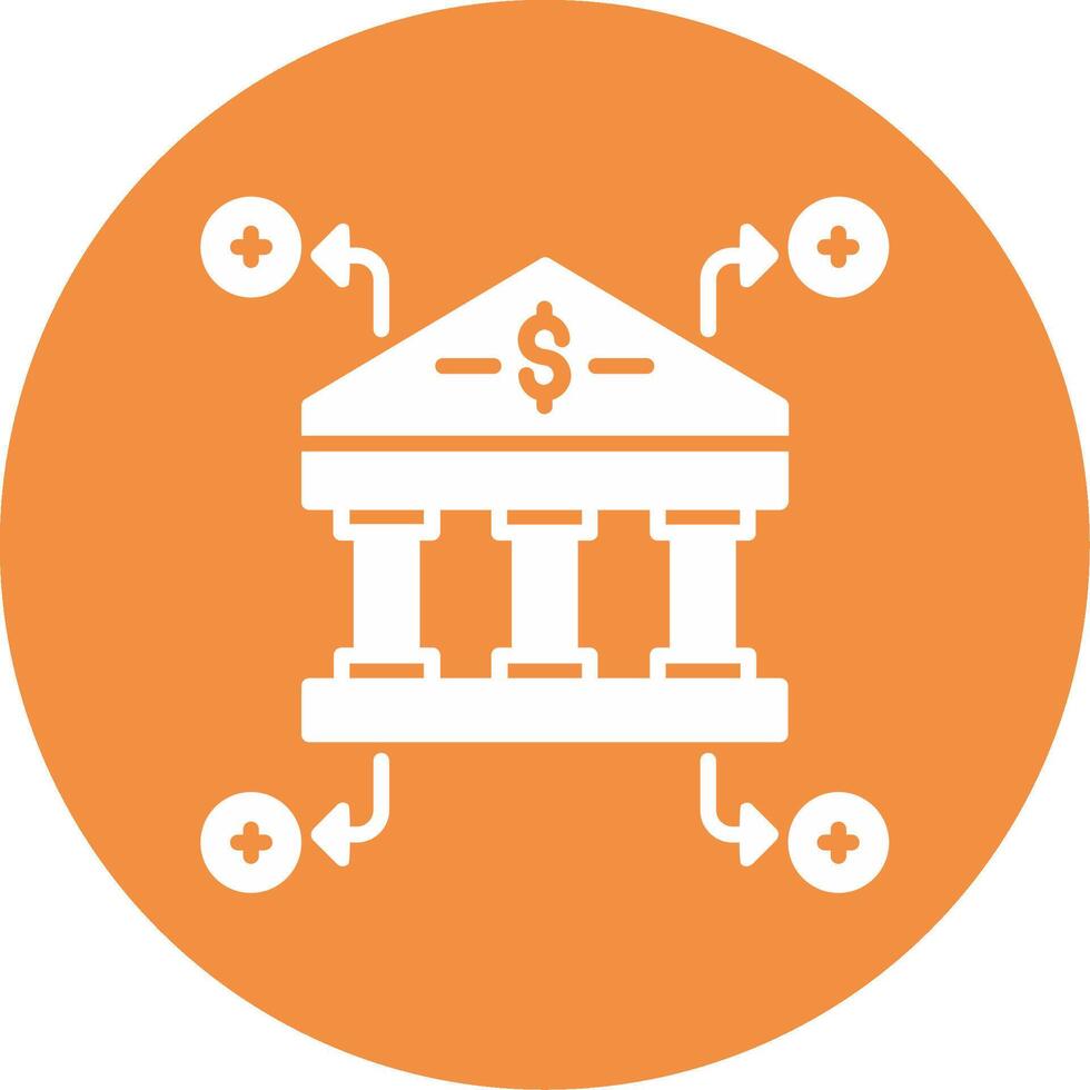 icono de vector de banco