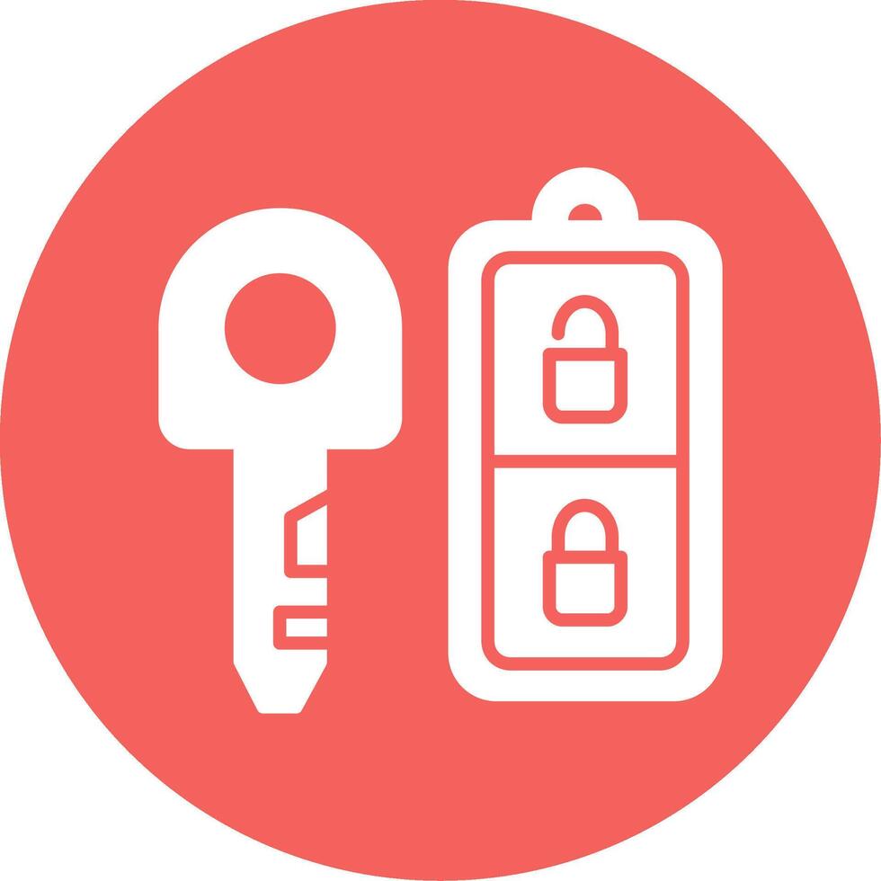 Car Key Vector Icon