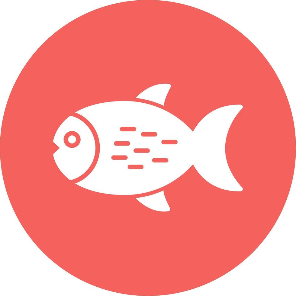 icono de vector de pescado