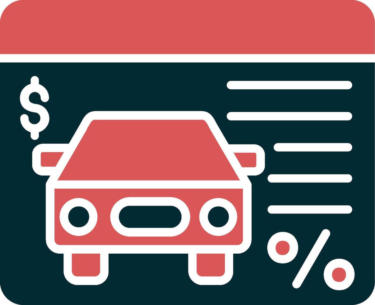 Car Loan Vector Icon