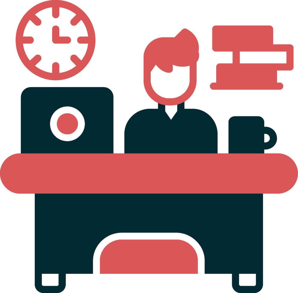 Workaholic Vector Icon