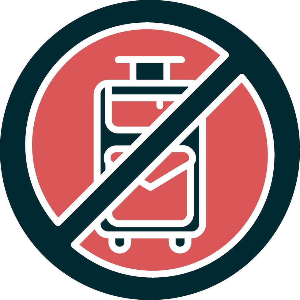 No Travelling Vector Icon