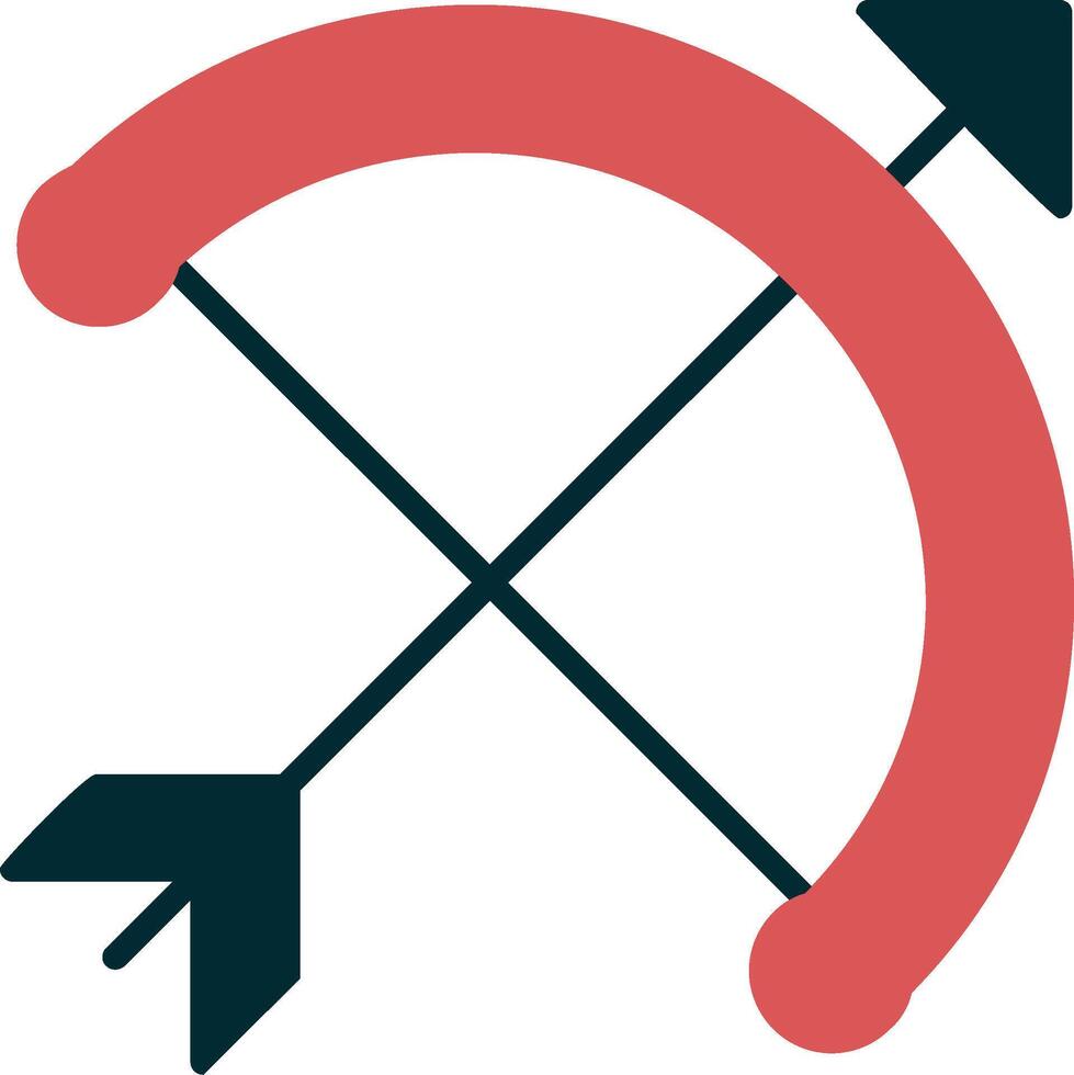 Bow And Arrow Vector Icon