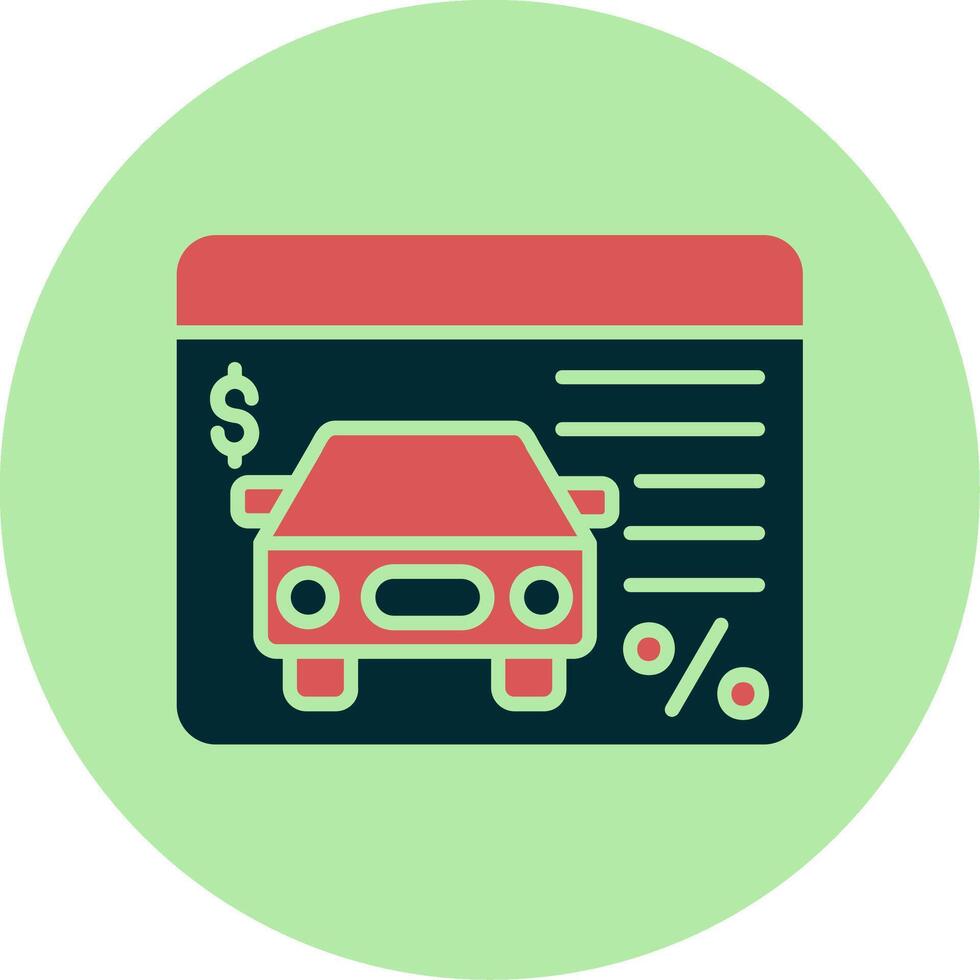 Car Loan Vector Icon