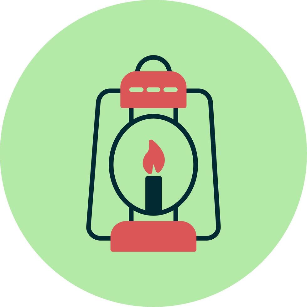 Oil Lamp Vector Icon