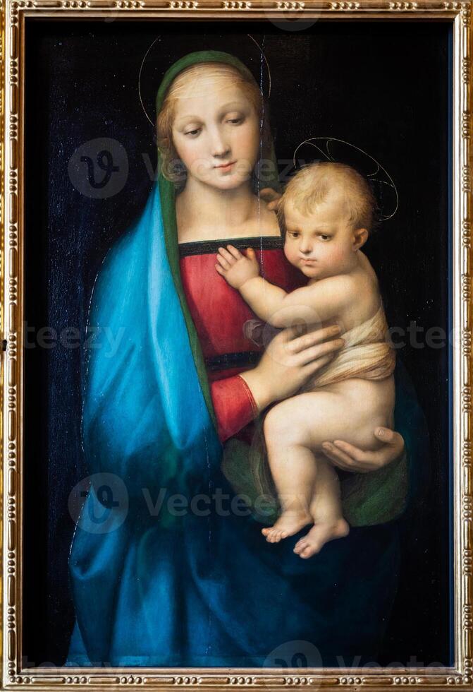 Pitti Palace Museum, Raffaello Sanzio - Raphael, Madonna del Granduca painting, 1504 photo