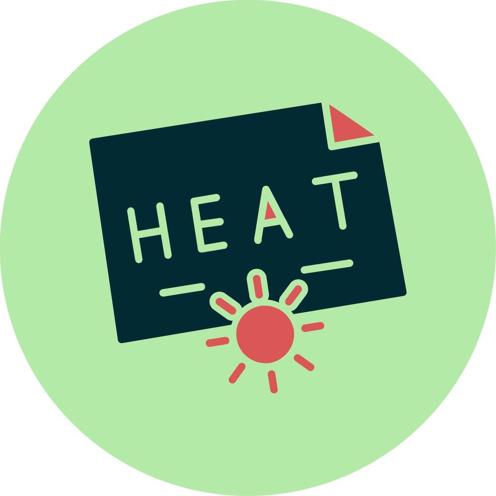 icono de vector de calor