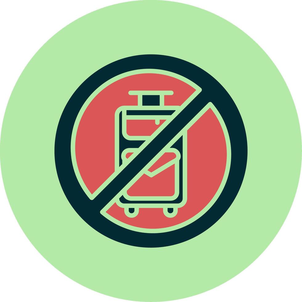 No Travelling Vector Icon