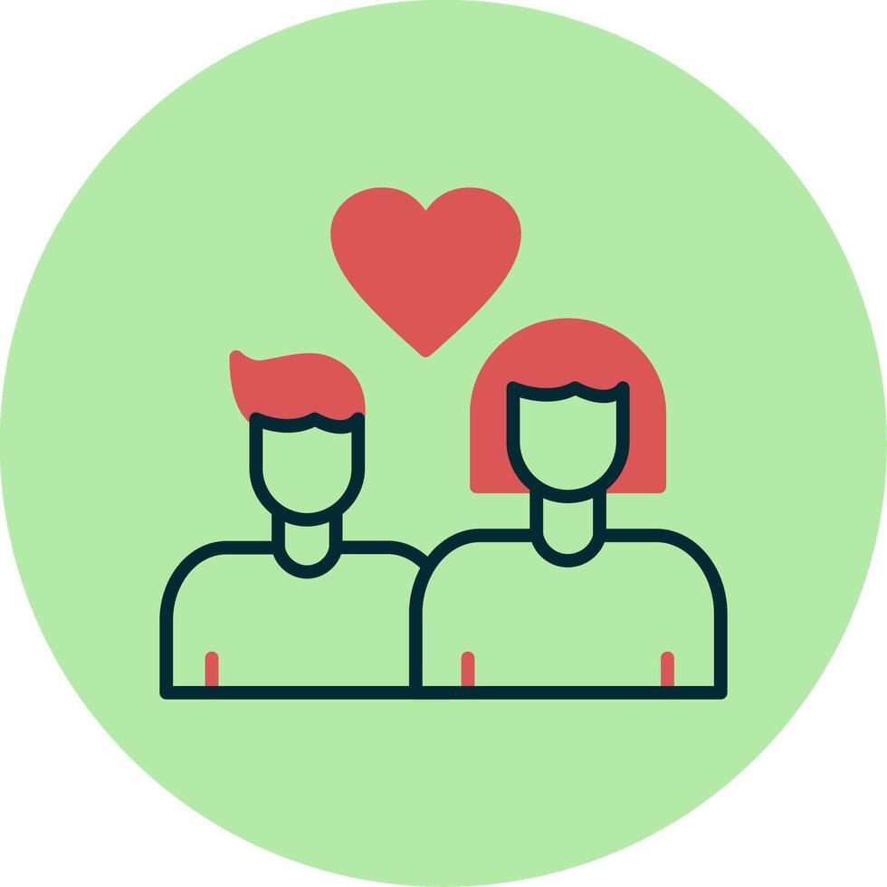 icono de vector de pareja