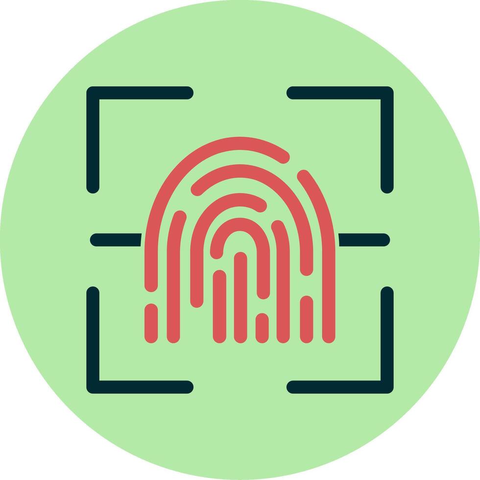 Fingerprint Scanner Vector Icon