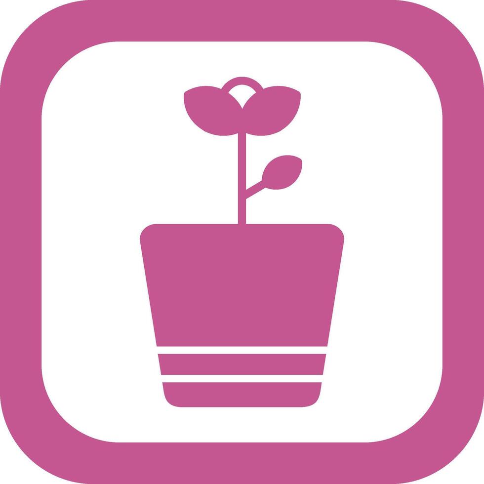 Flower Pot Vector Icon